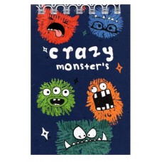 Блокнот CRAZY MONSTERS 40 листов, клетка, А7