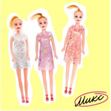 Кукла-модель «Тина» в платье, микс