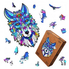 Пазл фигурный деревянный Sage Wolf, размер 19х28 см., 156 деталей Артикул: 9375729