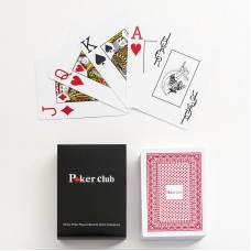 Карты игральные пластиковые 54 шт. Poker Club, для игры в покер, карта 9 х 6 см.