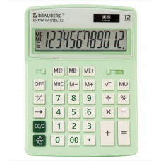 Калькулятор 12 разрядный цв.мятный Braunberg Extra-12- LG
