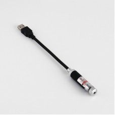 Лазерная указка, 405 нм, 1.4 х 8.5 см., красный луч, USB
