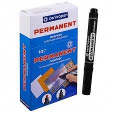 Маркер перманентный CENTROPEN, черный, круглый наконечник, 2,5 мм.