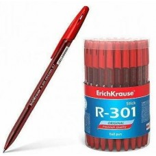 Ручка шариковая " Erich Krause " R-301 Original Stick красная 0,7 мм., непрозрачный пластиковый корпус