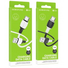 Кабель USB - Type-C Borofone BX 84 1 метр, 3.0A, цвет: белый