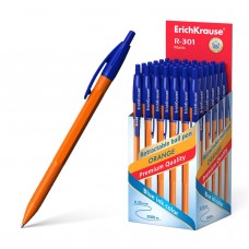 Ручка шариковая ErichKrause R-301 Matic Orange, узел 0.7 мм, автоматическая
